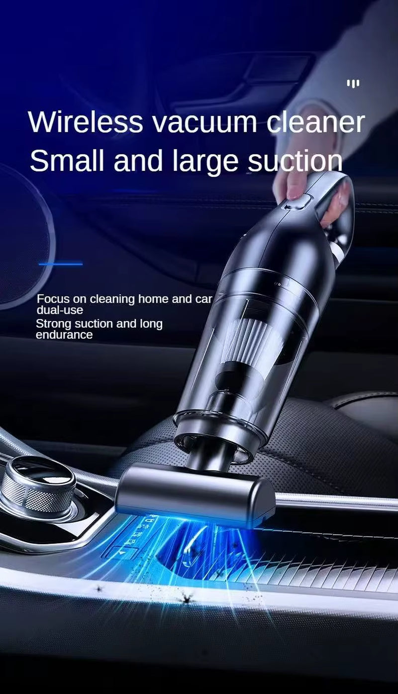 Powerful Handheld Vacuum Cleaner - Rechargeable, Wireless & Perfect for Home and Car Cleaning!